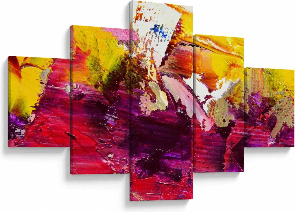 Obraz abstrakcji - malarstwo (125x70 cm)