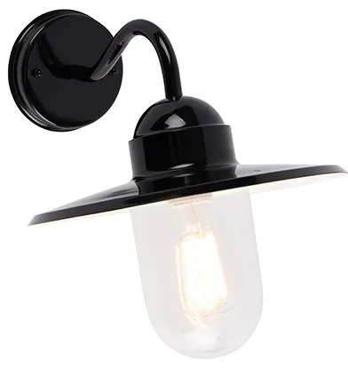 Zewnetrzna Nowoczesna lampa ścienna zewnętrzna czarna IP44 - Kansas Nowoczesny Oswietlenie zewnetrzne