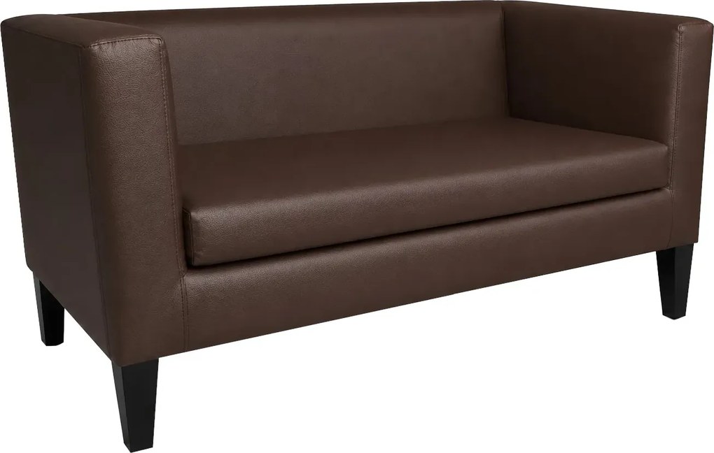 Sofa Monaco : Kolor nogi - Venge, Kolor tkaniny - EKO-SKÓRA - 2D, Typ tkaniny - Eko-skóra , Wysokość nogi - 20 cm