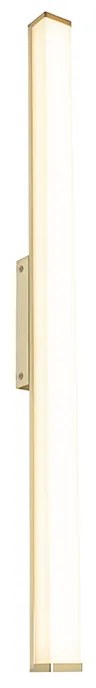 Lampa ścienna do łazienki mosiądz 92 cm z wbudowanym LED IP44 - Cascada Nowoczesny Oswietlenie wewnetrzne