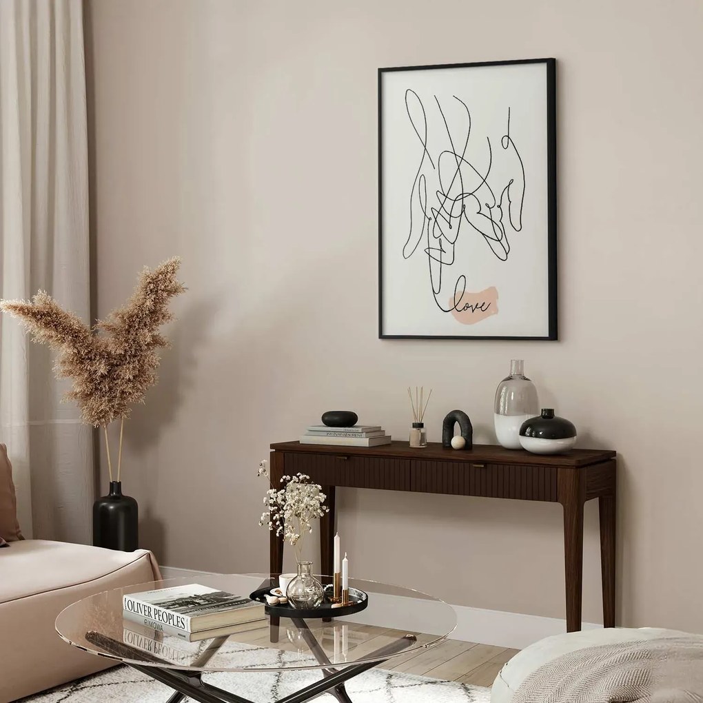 Plakat Splątane uczucie 60x90 cm z ramą czarną bez marginesu ARTGEIST B