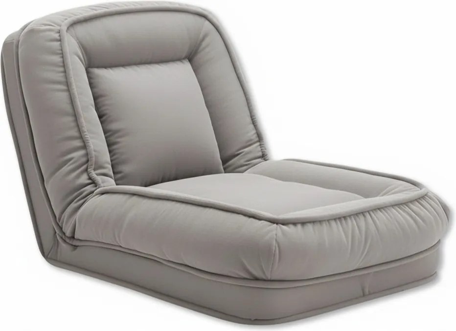 PROMOCJA Relaksacyjny fotel regulowany LAZY SOFA, szary II klasa jakości
