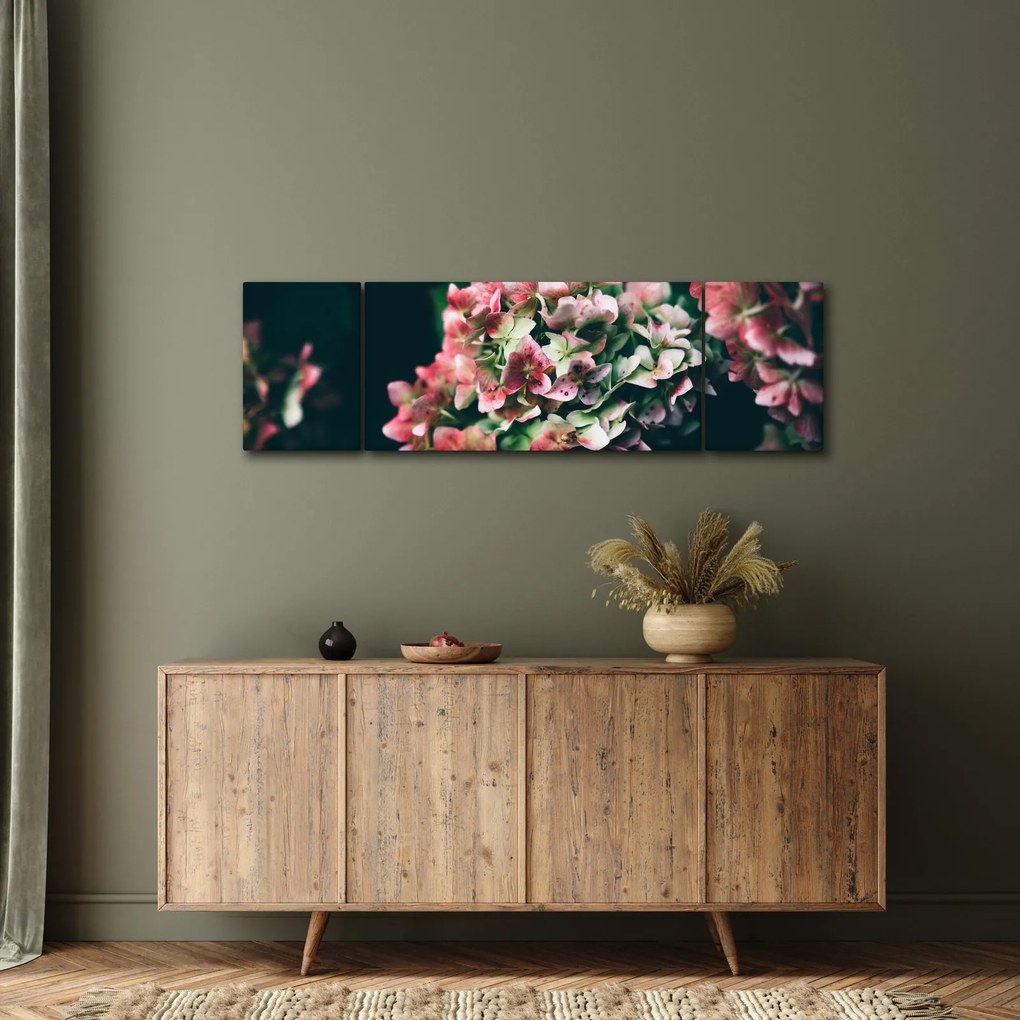 Obraz - Fragment Hortensji (170x50 cm)