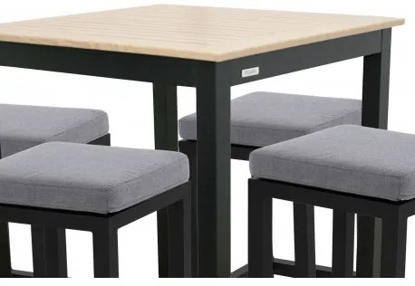 EXPERT WOOD antracyt - zestaw ogrodowy gastronomiczny 4+1