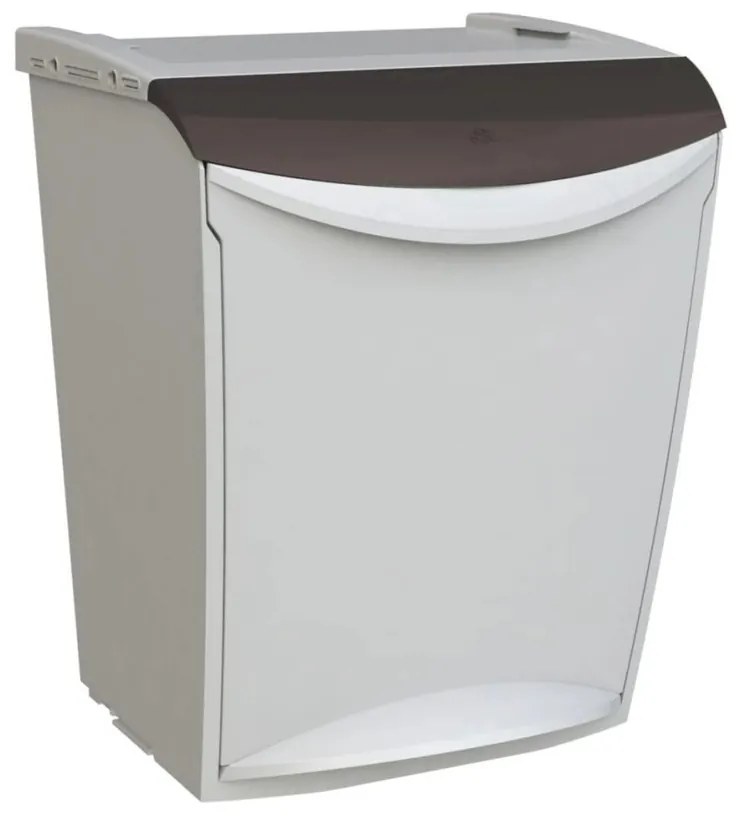 Denox Ekosystem Kosz na odpady segregowane 25 l, szary - mix