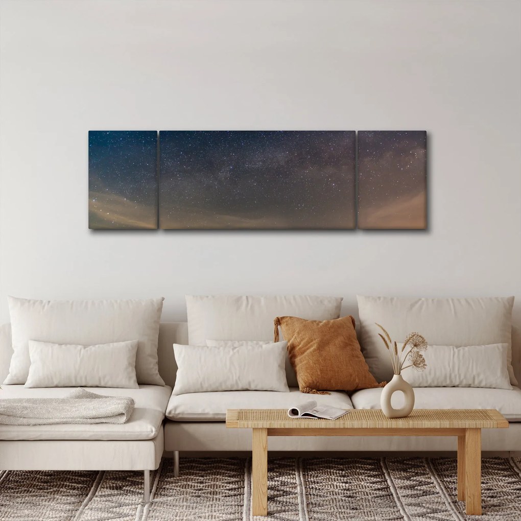 Obraz nocnego nieba (170x50 cm)
