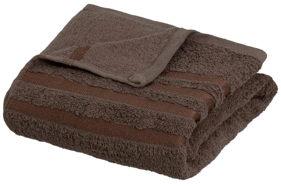 Brązowy bawełniany ręcznik kąpielowy frotte 70x140 cm Simple – Casa Selección