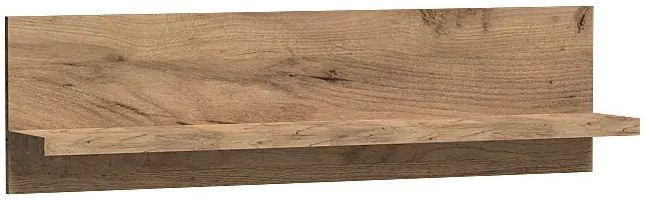 Półka ścienna w dekorze kraft złoty H9-K18