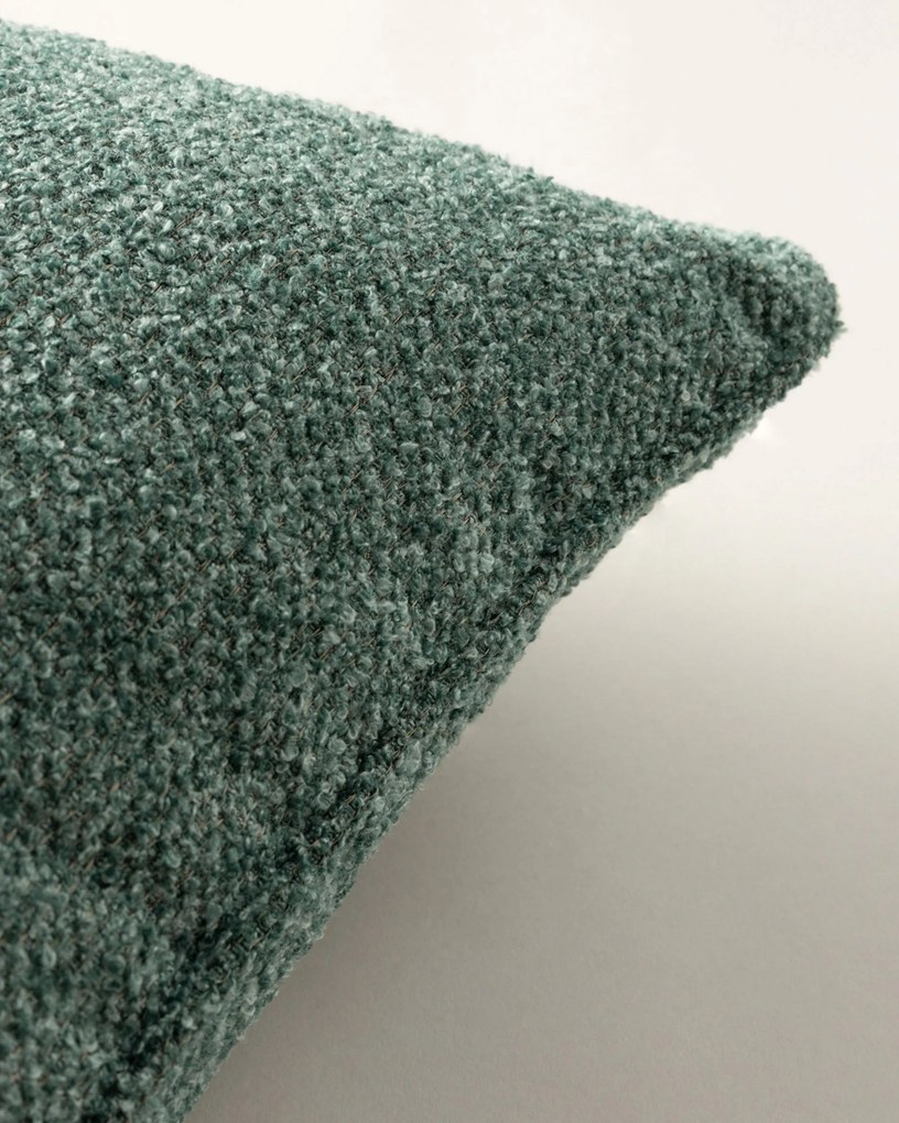 Poszewka Gabi na poduszkę kolor zielony tkanina strukturalna