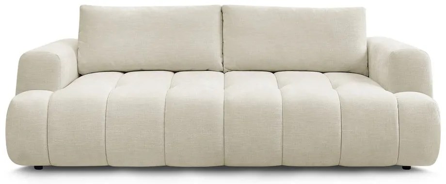 Beżowa rozkładana/ze schowkiem sofa 251 cm Fuji – Bobochic Paris