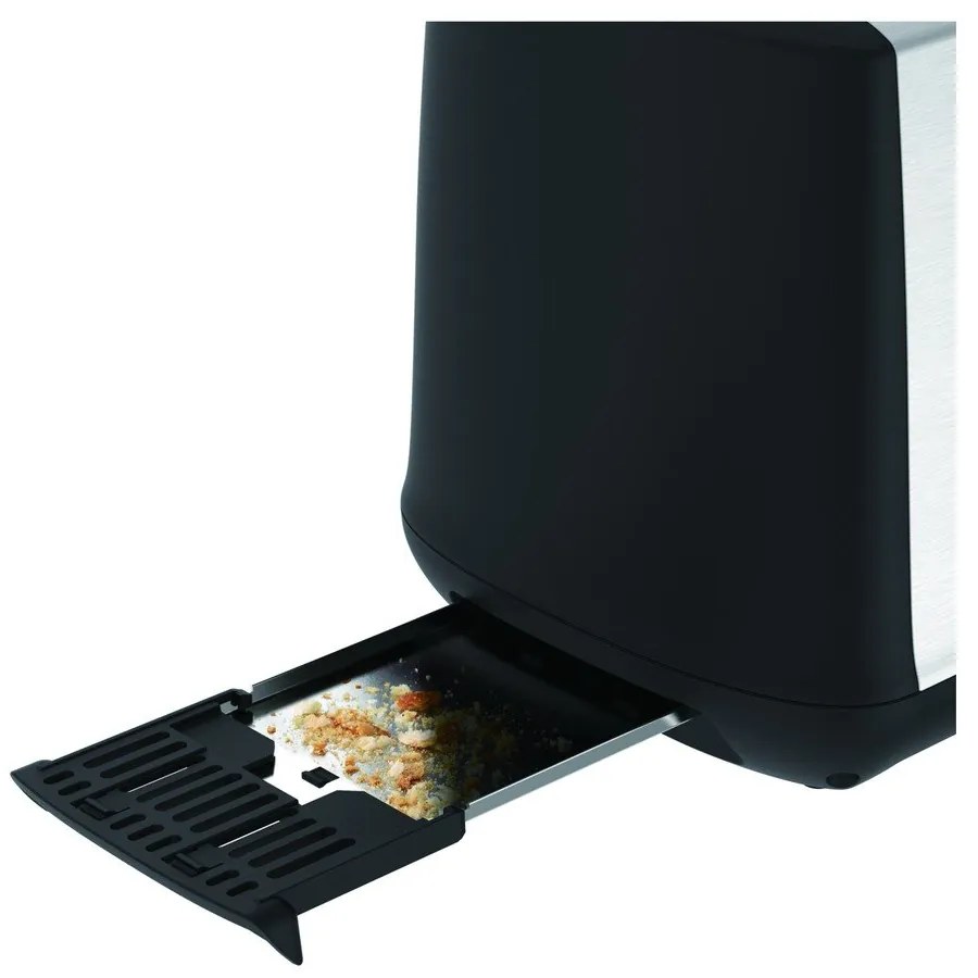Toster w czarno-srebrnym kolorze Subito TT340830 – Tefal