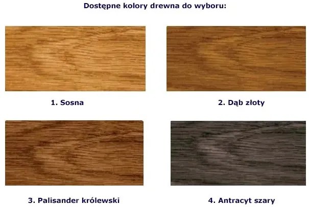 Czarny drewniany taboret loft T3-T60