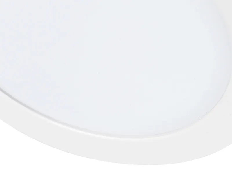 Zewnetrzna Zestaw 6 reflektorów wpuszczanych lub natynkowych biały 18 cm z LED z 3-stopniową funkcją ściemniania do ciepłej barwy - Trans Oswietlenie zewnetrzne
