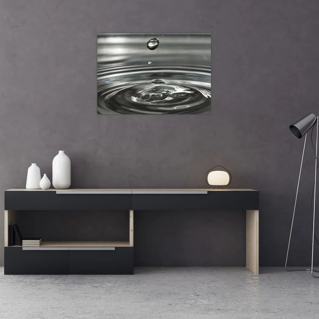 Obraz kropli wody (70x50 cm)