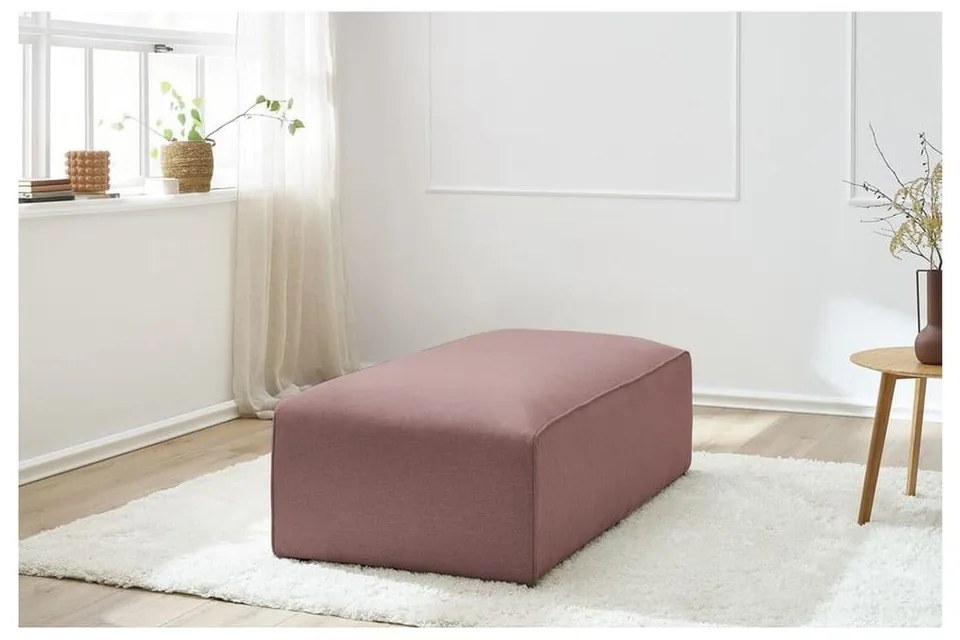 Różowy podnóżek modułowy Megeve – Bobochic Paris