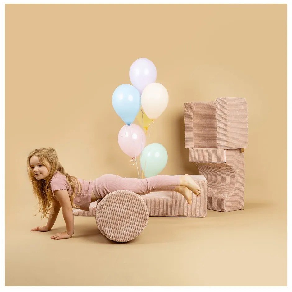 Szary tekstylny piankowy plac zabaw 4 szt. wysokość 30 cm 45x170 cm Montessori – Meowbaby