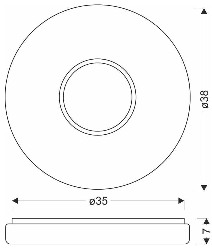 Biała lampa sufitowa LED 38x38 cm Bubbles – Candellux Lighting