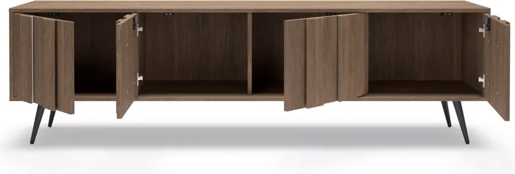 Szafka RTV Dunin 183 cm LED dąb Dunin elegancka nowoczesna szafka TV do salonu