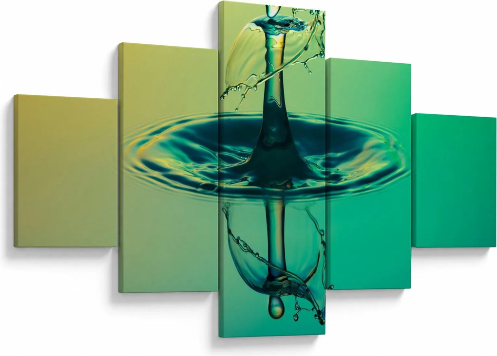 Obraz kropli wody (125x70 cm)