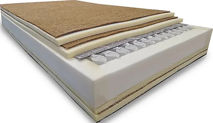 Materac piankowo-kieszeniowy z kokosem h5 80x200 A9-L01