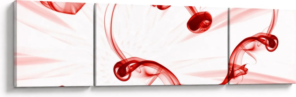 Obraz serce z dymu (170x50 cm)
