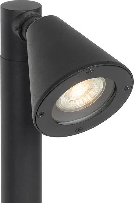 Nowoczesny klosz zewnętrzny czarny 60 cm IP44 regulowany - Ciara