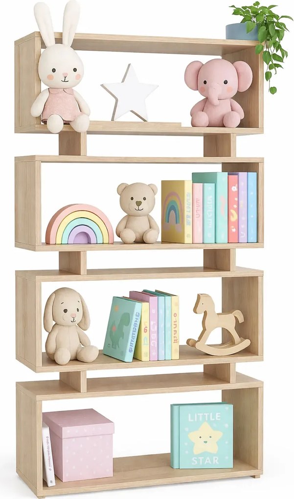 Dziecięcy regał ażurowy dąb sonoma K3-A45