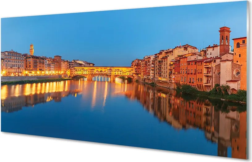 Panel szklany do Kuchni Nocne Mosty we Włoszech