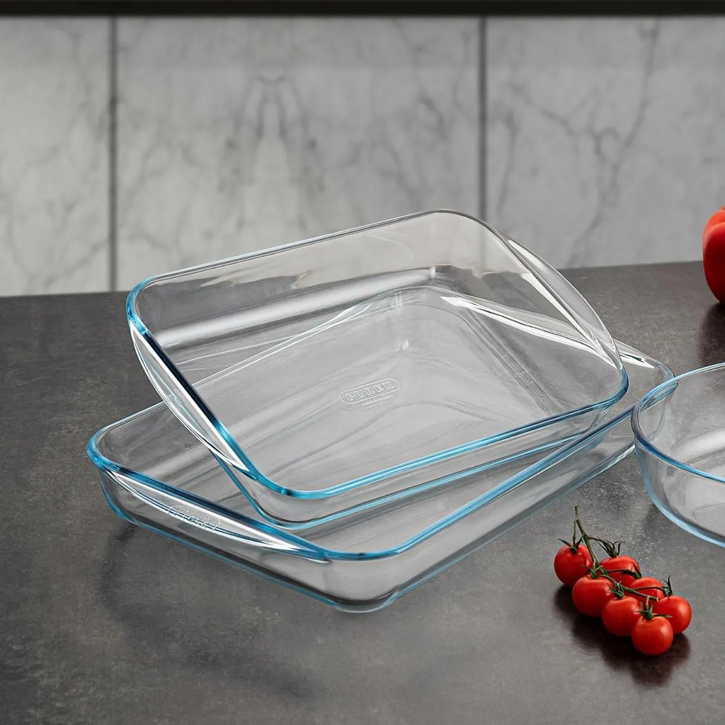 Pyrex Szklane naczynie żaroodporne 3,7 l, 40 x 27x 6 cm, M