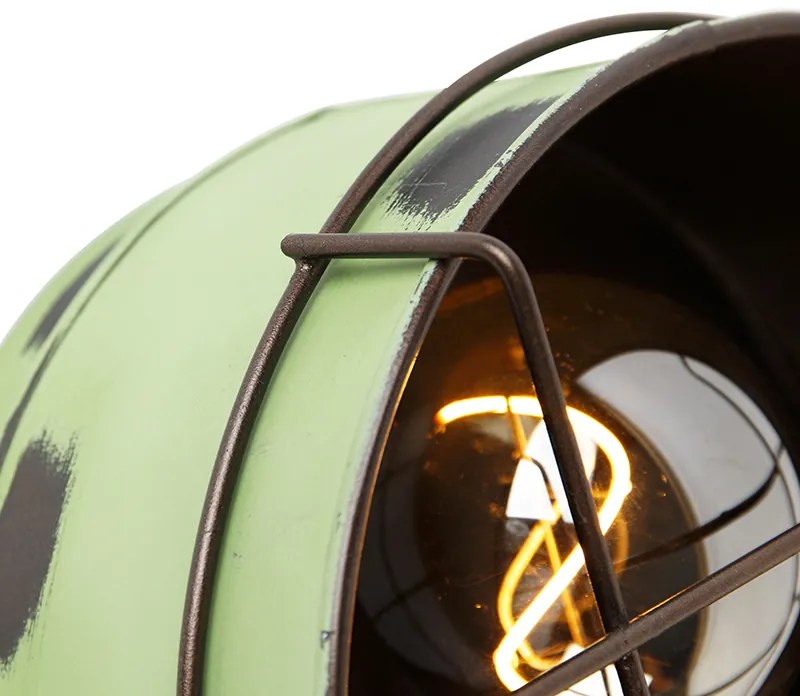 Kinkiet / Lampa scienna Industralny Zielony 25 cm - BarrilPrzemysłowy Oswietlenie wewnetrzne