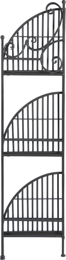 Czarny narożny regał metalowy/kwietnik Esschert Design