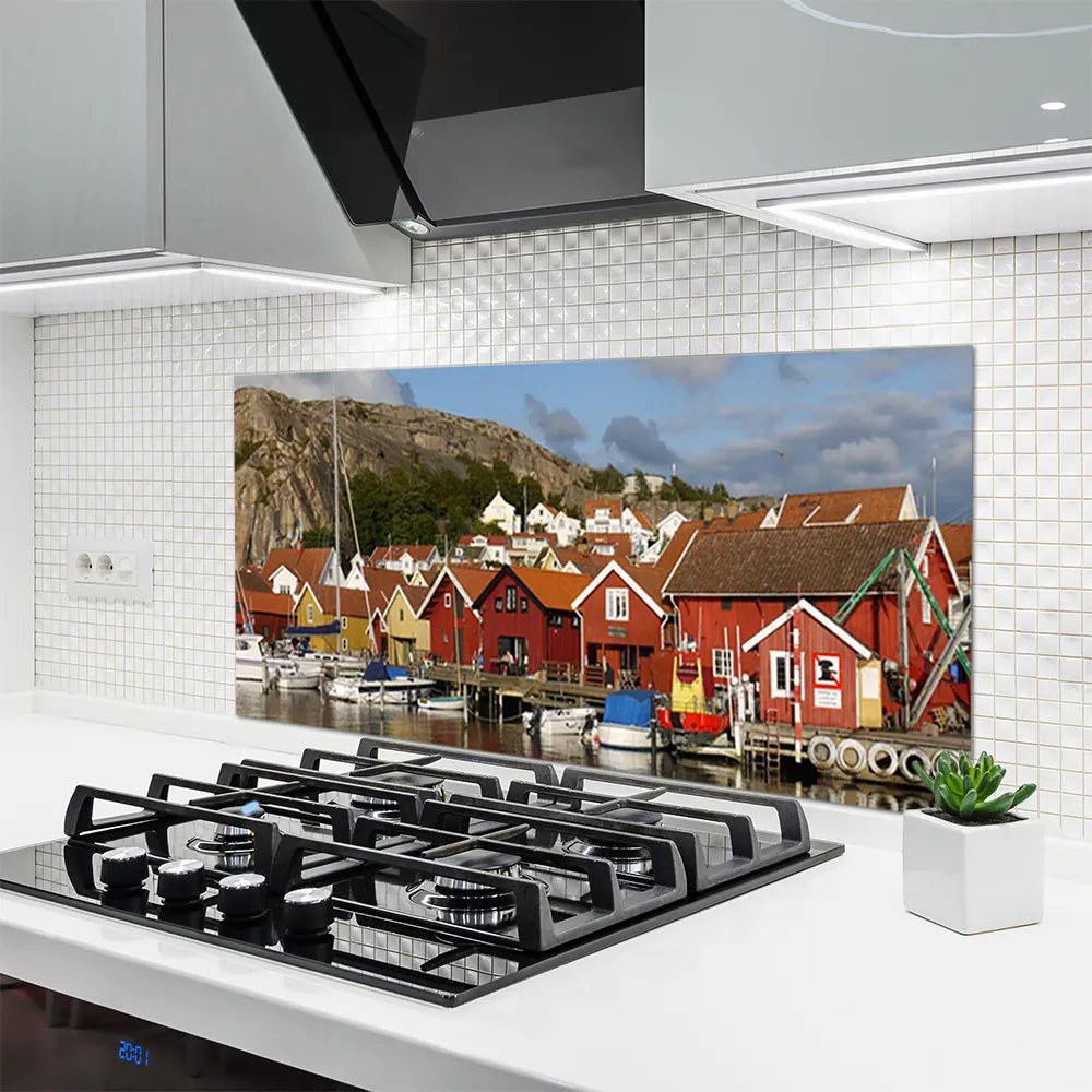 Panel nad blat kuchenny Panorama Nocnej Metropolii