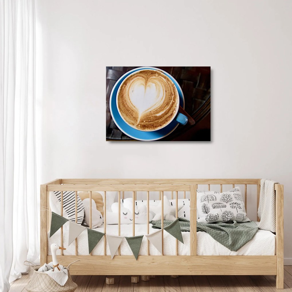 Obraz na szkle - Latte Art (70x50 cm)