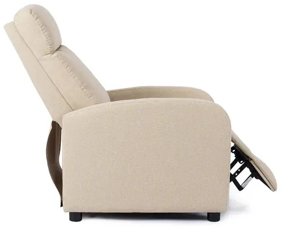 Beżowy rozkładany fotel wypoczynkowy H5-H33