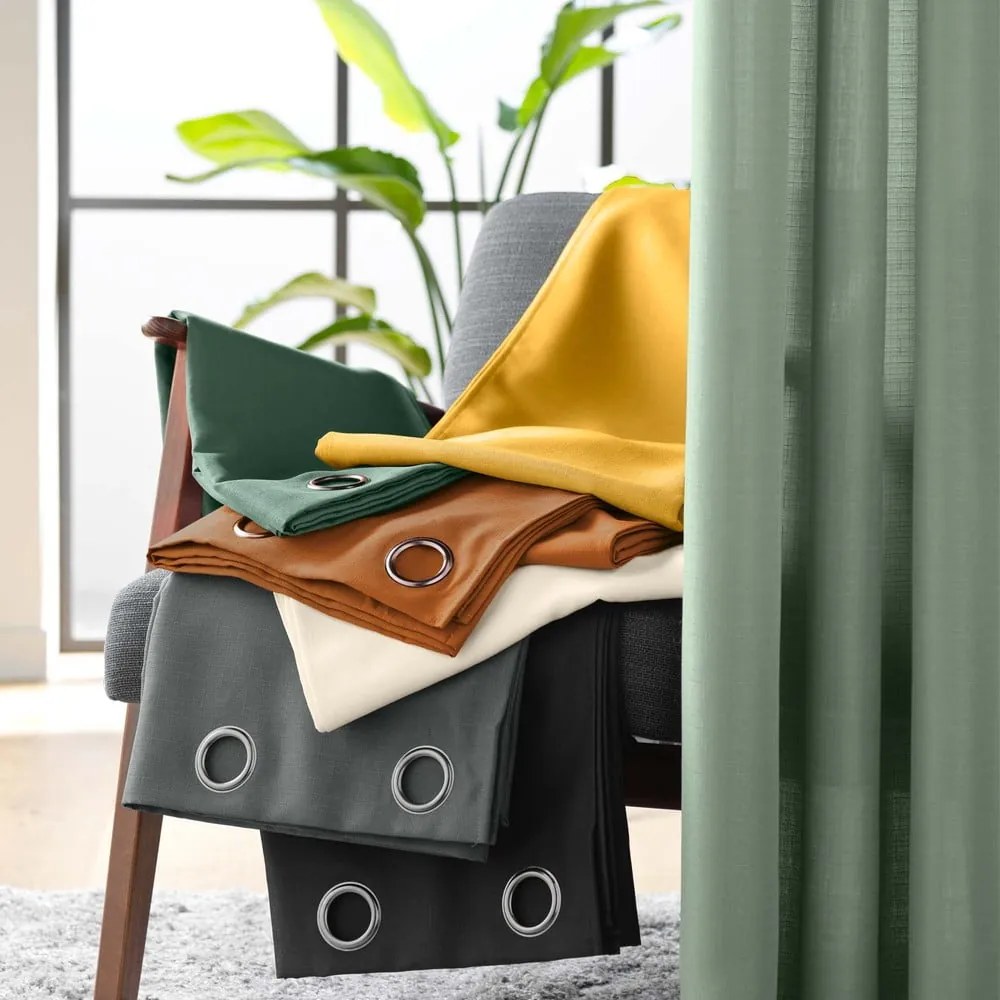 Zielona zasłona 140x260 cm Soline – douceur d'intérieur