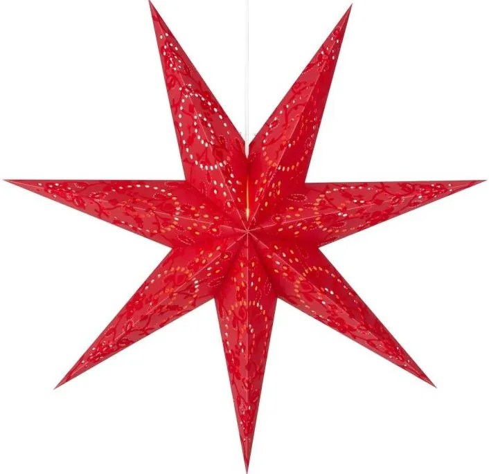 Markslöjd 700120 - Dekoracja świąteczna ARATORP 1xE14/25W/230V Ø 75 cm czerwona