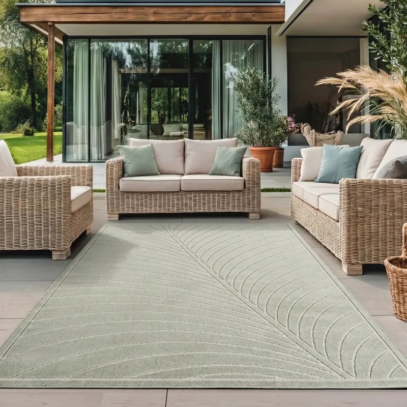 Dywan uniwersalny Nova 3D Liść oliwkowy 280 cm x 370 cm