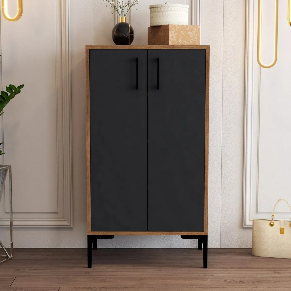 Szafka na buty Prag Walnut and Anthracite