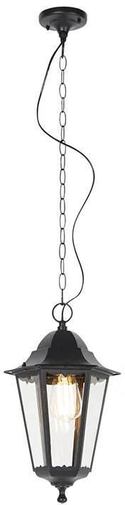 Zewnetrzna Klasyczna lampa wisząca zewnętrzna czarna IP44 - Havana Up klasyczny/Antyczny Oswietlenie zewnetrzne