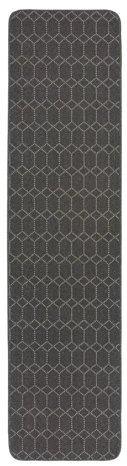 Ciemnoszary chodnik odpowiedni do prania 57x230 cm Argyll – Flair Rugs