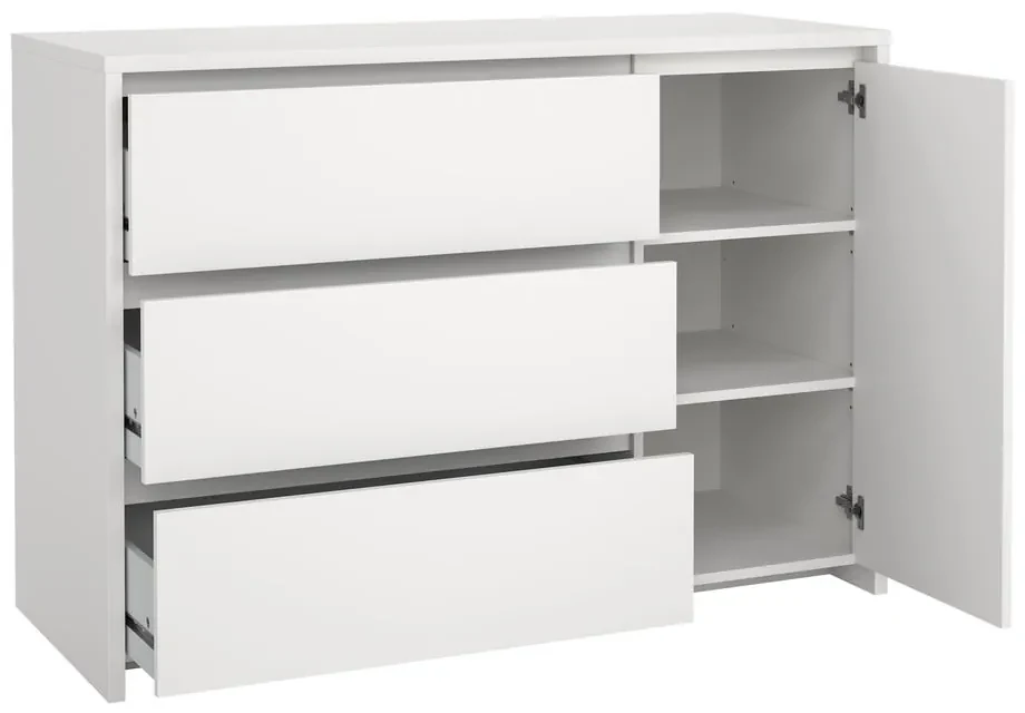 Biała komoda 119x84x48 cm Next – Tvilum