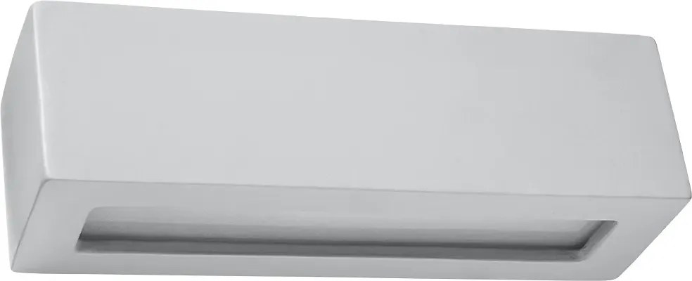 Szary prostokątny kinkiet ceramiczny - EX711 L0-Z84