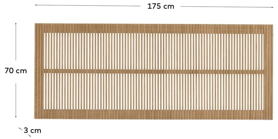Zagłówek z drewna jesionowego 175x70 cm Beyla – Kave Home