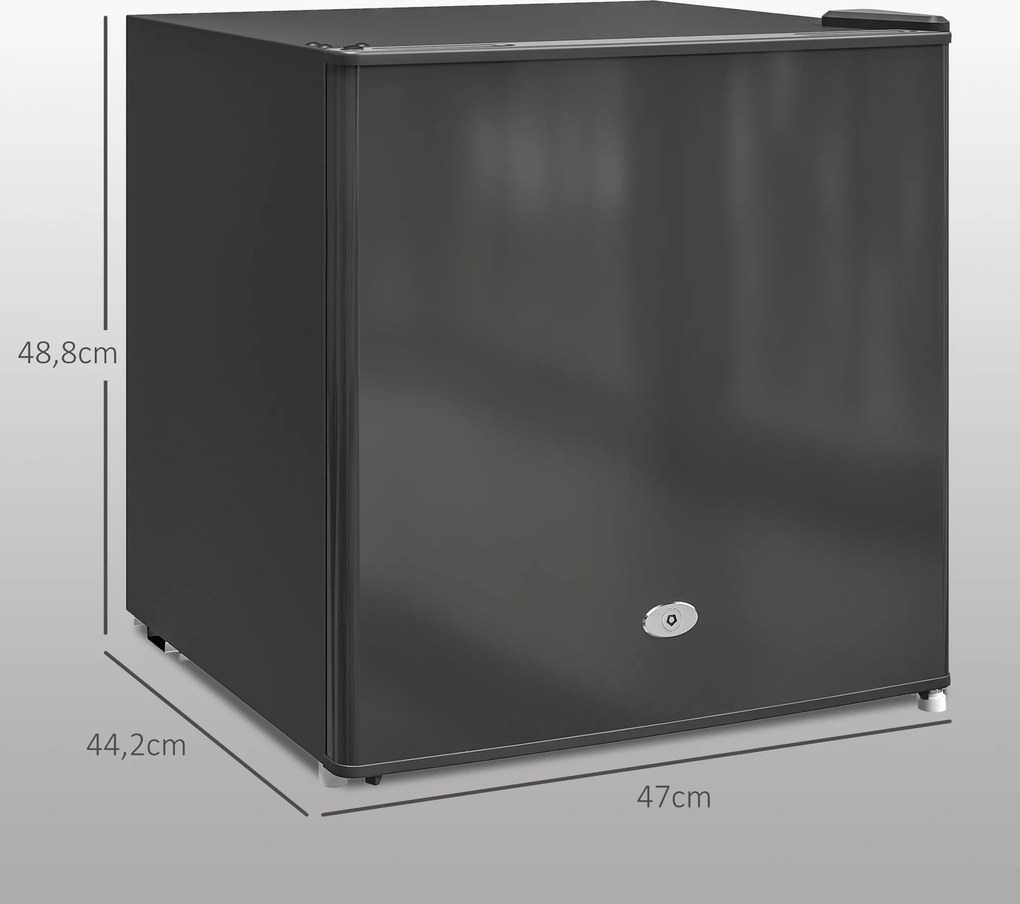 HOMCOM Mini Zamrażarka 35 L, elektryczna, wolnostojąca, 45 W, mini skrzynia mroźnicza, 47 x 44,2 x 48,8 cm, Czarna