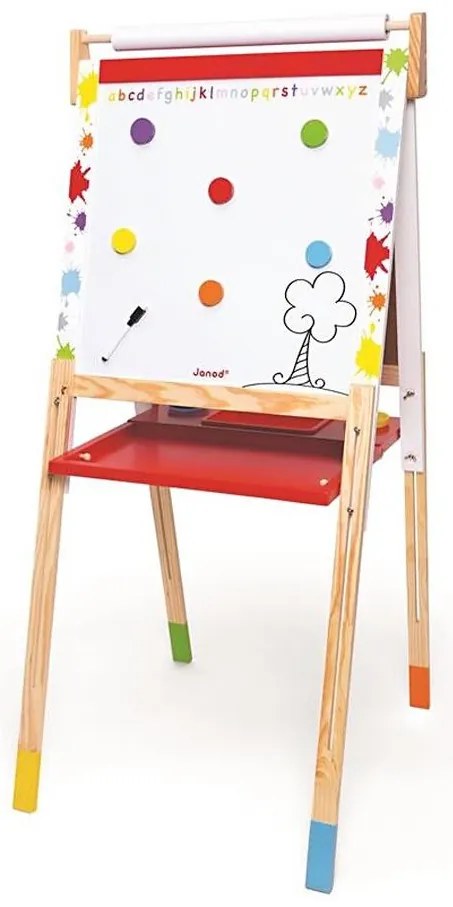 Janod - Czerwona magnetyczna tablica