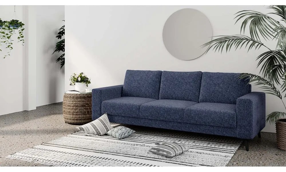 Ciemnoniebieska sofa 233 cm Fynn – Ghado