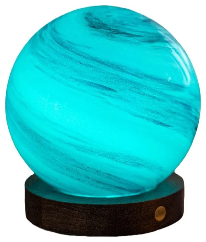 Brązowa/w ciemnym naturalnym kolorze dekoracja świetlna na USB ø 8 cm Polar Cloud – Gingko