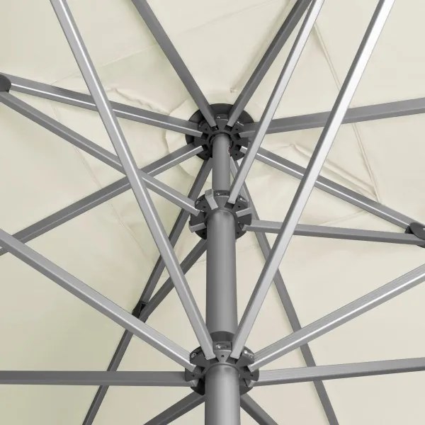 Doppler ALU EXPERT Teleskop parasol ogrodowy 350 x 350 cm beżowy