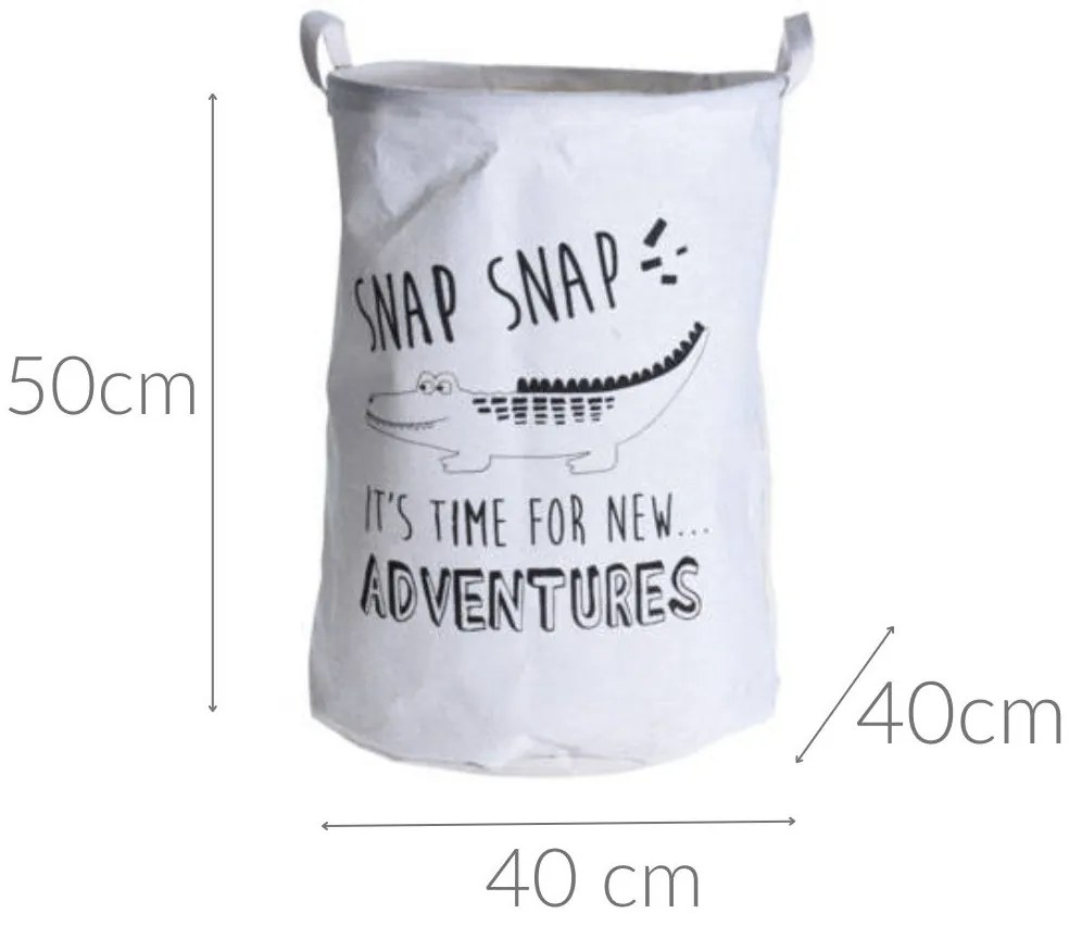 Kosz na zabawki SAFARI, z dwoma uchwytami, Ø 40 cm