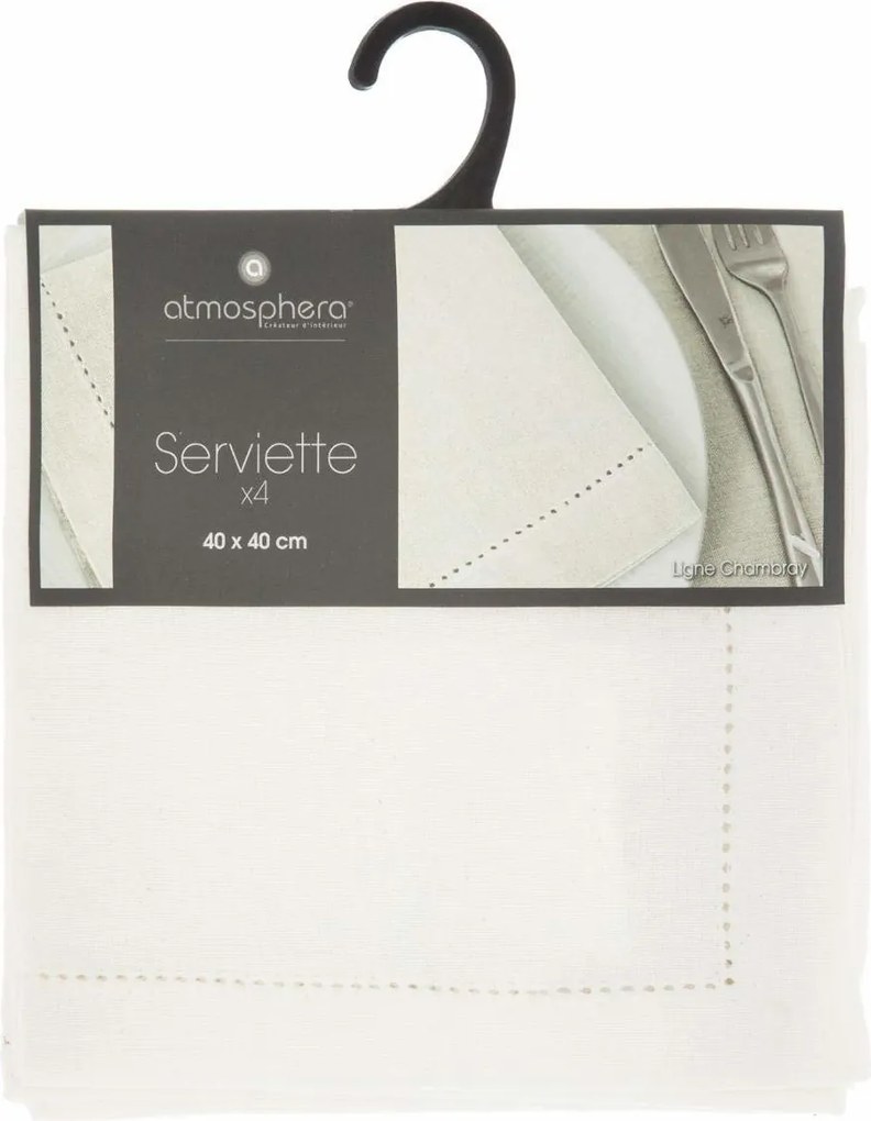 Serwetki na stół CHAMBRAY, 40 x 40 cm, 4 sztuki